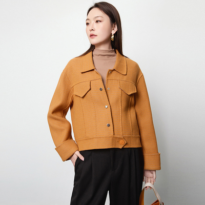 羊毛毛呢常规长袖POLO领