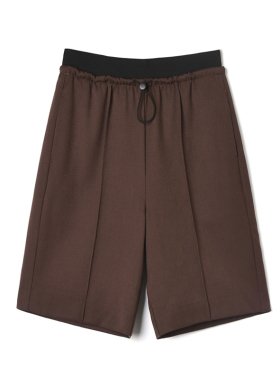 深圳南油CV0P0002松紧腰显瘦五分裤休闲裤女12.12春