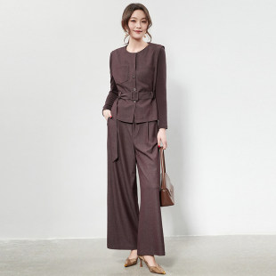 三件套装 KA0U0009长袖 长裤 外穿马甲 女2.24春 上衣