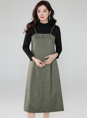 高端OU0A0010工装风宽松吊带长裙连衣裙女3.10春