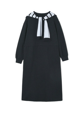 NF0A0023披肩设计中长裙微弹裙子连衣裙女2.25春