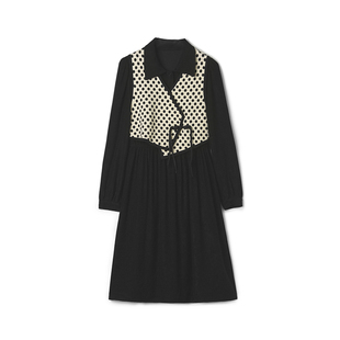 高端UK0U0003设计感马甲 女12.15春 中裙两件套装