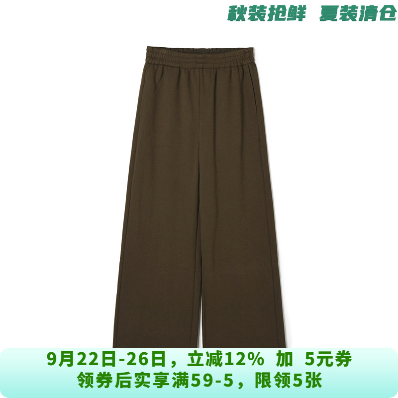深圳南油NY0P0042阔腿加绒长裤子休闲裤女10.6冬