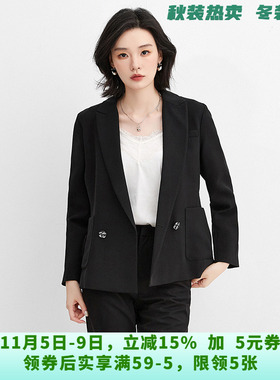 LR0K0004简约干练西装上衣两粒扣长袖外套女8.31秋