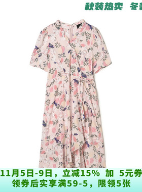 深圳南油NY0A0451甜美气质印花中裙连衣裙女6.1夏