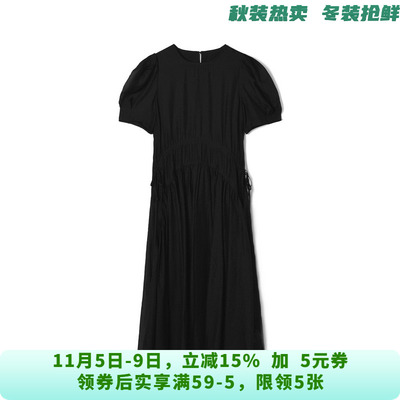 MN0A0026职场通勤中长裙一粒扣裙子连衣裙女6.18夏