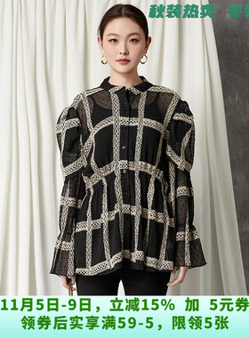 YC0D0010松紧腰显瘦上衣高级感长袖衬衫女8.20秋