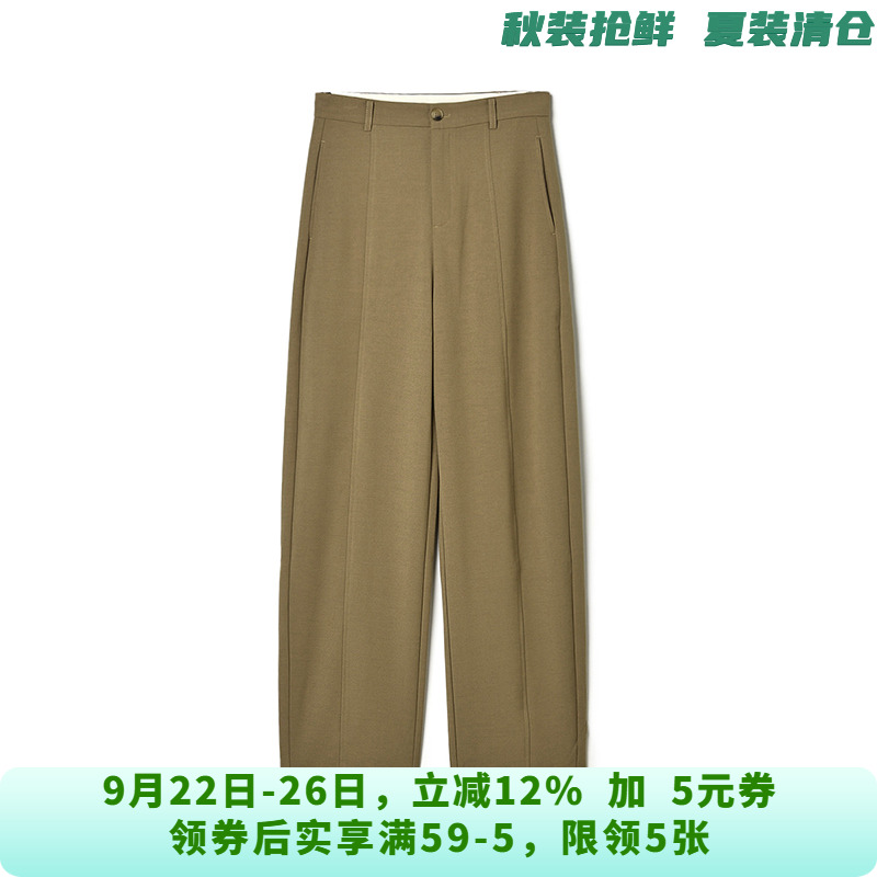HY0P0008高腰纯色长裤梨型显瘦裤子休闲裤女9.29秋