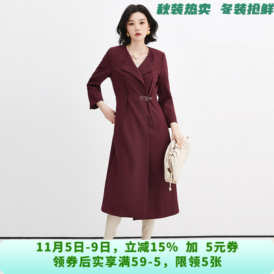深圳南油NY0A0231简约气质中长裙连衣裙女8.31秋