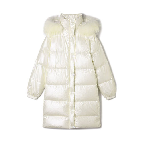 AF1B0002大毛领韩版长款外套保暖羽绒服女12.20冬