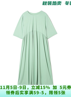 HG0A0192淑女范中长裙五分袖裙子连衣裙女5.22夏
