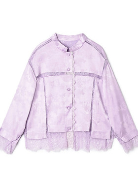 深圳南油NY0K0031蕾丝拼接上衣减龄款外套女1.5春