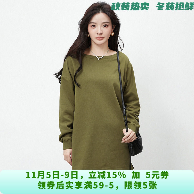 FT0A0006套头长袖短裙棉质舒适裙子连衣裙女8.15秋
