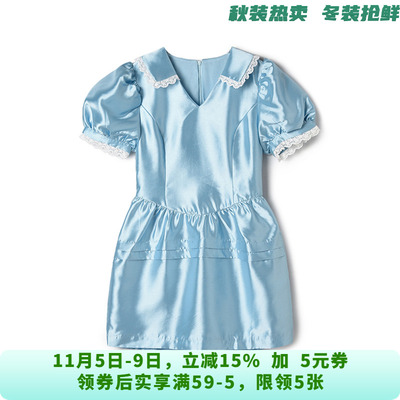 ZD0A0002时尚光泽感短裙减龄款裙子连衣裙女8.17夏