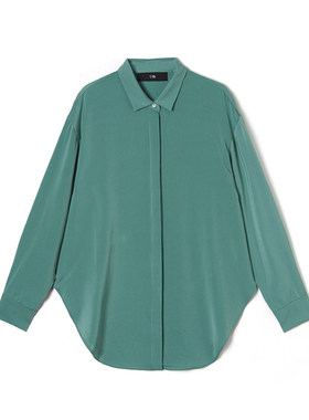 WM0D0007韩版宽松中长款上衣设计感衬衫女3.4春