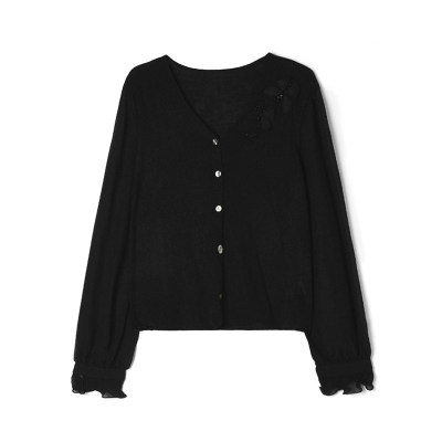 深圳南油NY0E0007含羊毛上衣微弹开衫针织衫女12.29春