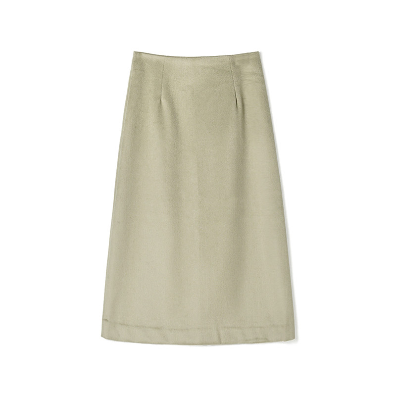 深圳南油TT0B0003含羊绒包臀中长裙半身裙女12.11冬