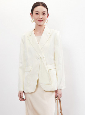 深圳南油NY0K0020含真丝上衣一粒扣西装外套女12.29春