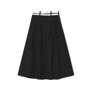 深圳南油CV0B0035简约气质A字中长裙半身裙女3.26春