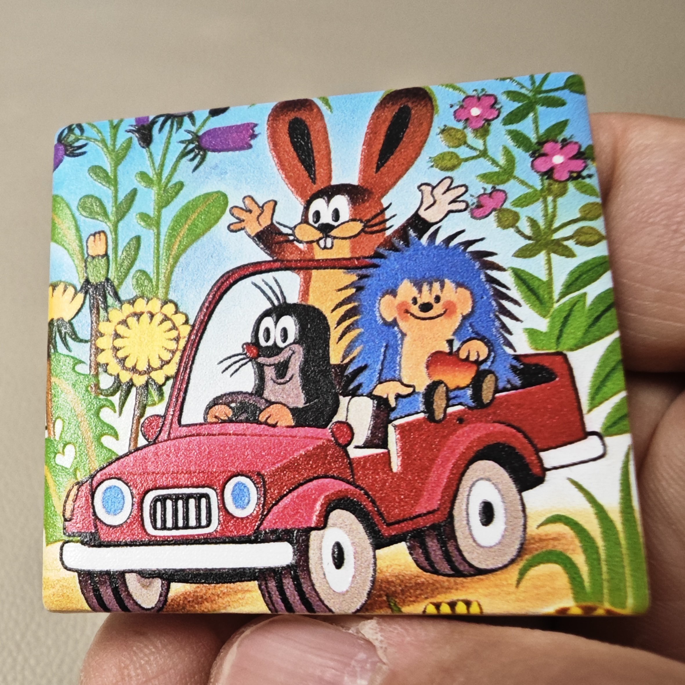 出口外贸经典捷克动漫鼹鼠的故事冰箱贴微浮雕磁性磁铁磁贴装饰