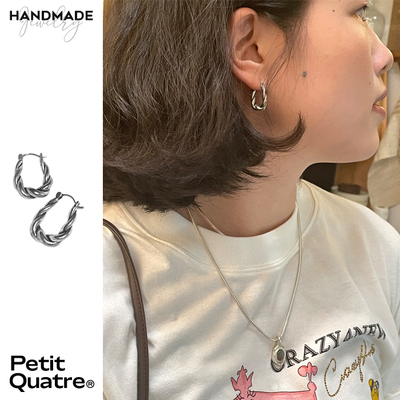 PetitQuatre做旧银情侣手工饰品