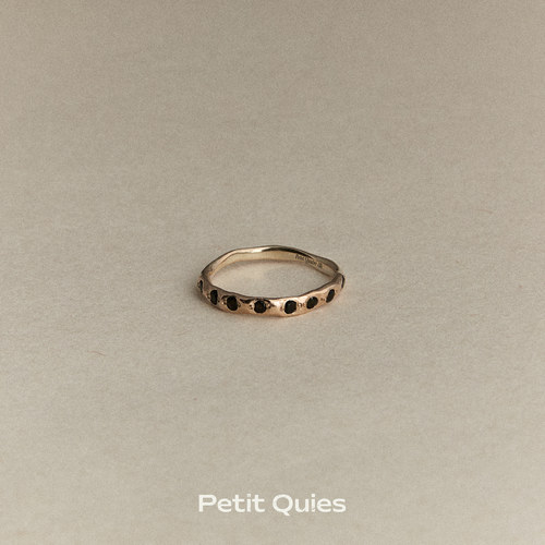 Petit Quies纯手工定制作通体18K金天然碧玺戒指轻奢小众宝石款