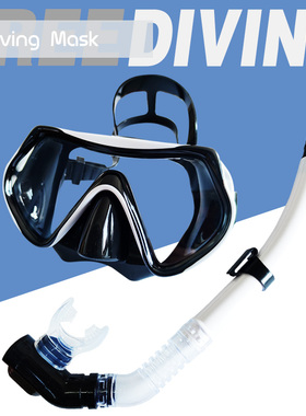 新款成人潜水镜浮潜三宝套装硅胶半全干式呼吸管游泳眼镜面罩装备