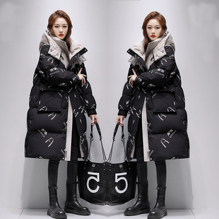 今年流行爆款羽绒服女2024年新款冬装宽松中长款棉服女棉衣女外套