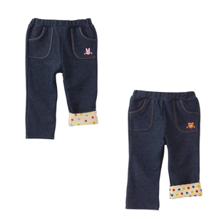 3216 HB71 972 979 国现绝版 3215 mikihouse宝宝翻边休闲长裤