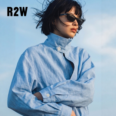 R2W老钱风春夏轻薄棉麻宽松短款夹克女慵懒空调防晒工装拉链外套