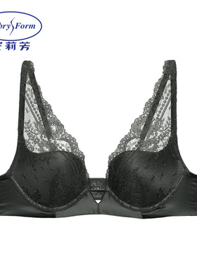 安莉芳深V蕾丝性感内衣女聚拢小胸显大软钢圈舒适文胸EB01092