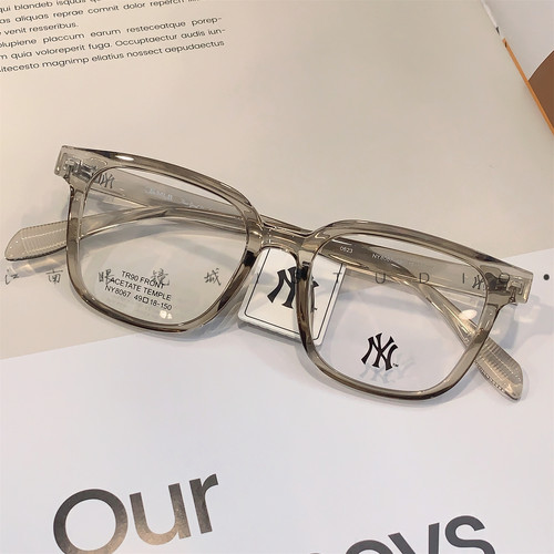 MLB纽约洋基近视眼镜框方框TR90镜架防蓝光近视镜学生配镜NY8067