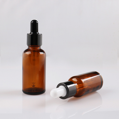 茶色精油瓶精华油瓶配电化铝盖