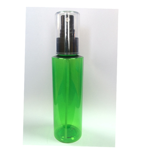 黑色喷雾盖纯露花水爽肤水化妆品包 绿色透明塑料瓶 130ML PET瓶