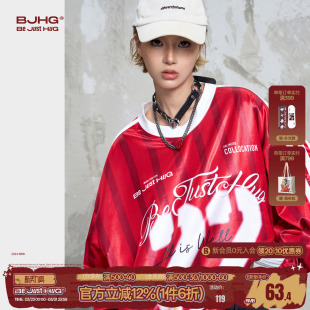 BJHG不计后果复古运动长袖 春骑行球衣hiphop街舞T恤球服女 T恤男款