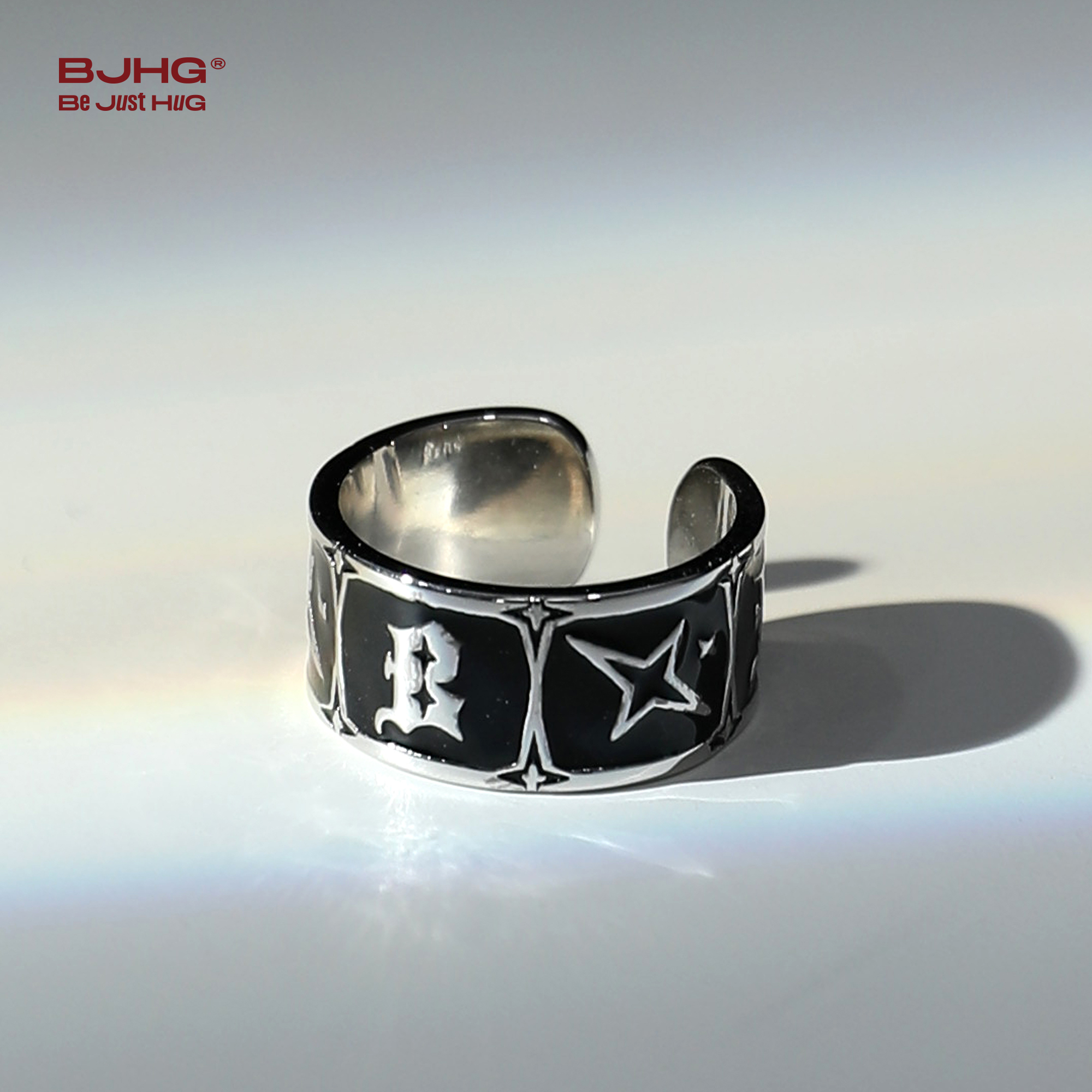 BJHG不计后果欧美街头百搭戒指