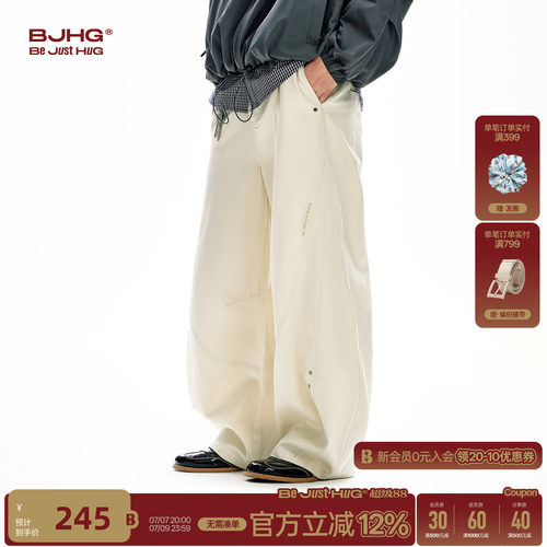 BJHG美式潮牌工装弯刀裤
