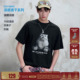 夏季 男款 凉感速干潮牌情侣T恤女 BJHG不计后果小猫t恤短袖 陈赫同款