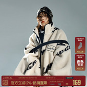 防寒服痞帅夹克棉衣女 冬季 BJHG不计后果仿羊羔毛男士 棉服外套男装