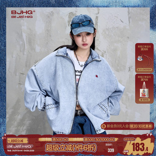 设计感潮美式 BJHG不计后果牛仔外套男款 秋季 新款 夹克上衣 休闲工装