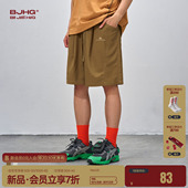 休闲短裤 宽松潮牌街头运动六分裤 男款 新款 子 夏季 BJHG不计后果美式