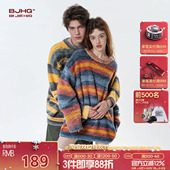 BJHG不计后果多巴胺圣诞毛衣男女款 慵懒针织情侣毛衣 冬季 卫衣冬装
