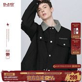 复古痞帅工装 美式 夹克女 外套春季 BJHG不计后果巴恩风底特律男士