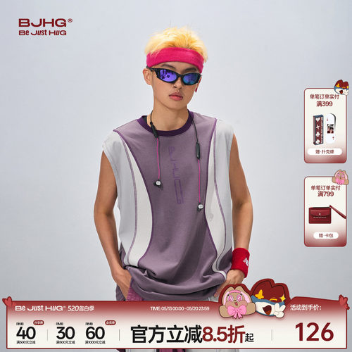 BJHG美式背心男款潮流痞帅