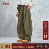 复古弯刀裤 子男款 春秋潮牌山系户外运动工装 BJHG不计后果美式 裤 子