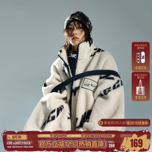 防寒服痞帅夹克棉衣女 冬季 BJHG不计后果仿羊羔毛男士 棉服外套男装