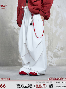 BJHG不计后果白色工装裤子男款夏季户外登山冲锋裤运动伞兵裤子女