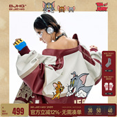 猫和老鼠联名 BJHG不计后果复古皮衣外套男小众赛车服夹皮克女