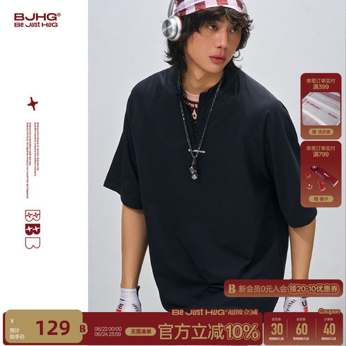 BJHG新款设计感polo领短袖