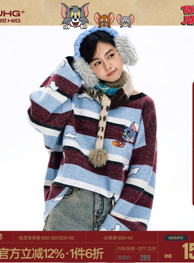 【猫和老鼠联名】BJHG不计后果毛衣男装冬季情侣装羊毛针织衫外套